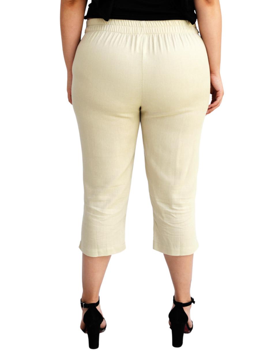 Pantalón capri slim para mujer