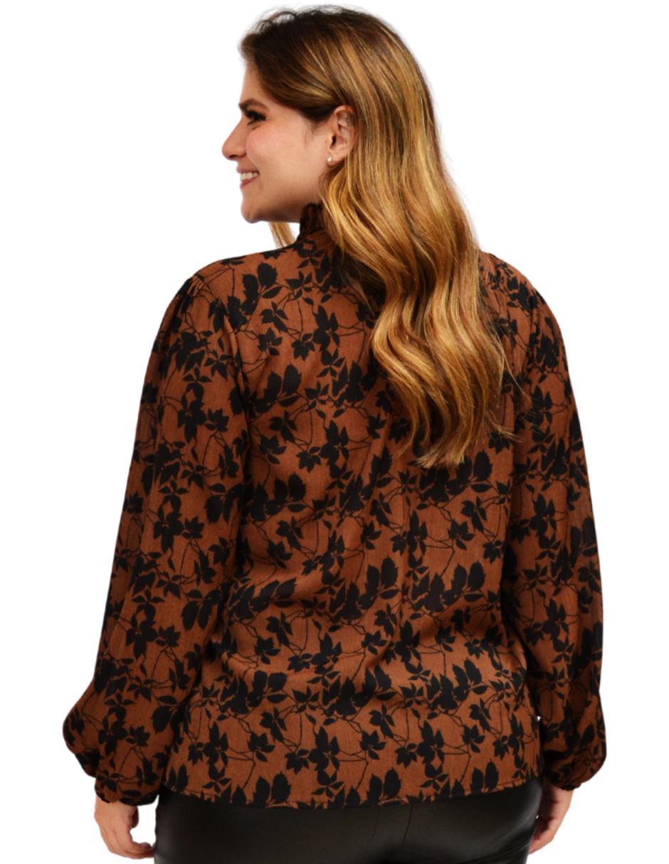 Blusa manga larga para mujer