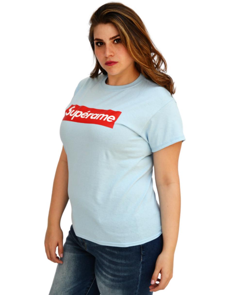 Playera manga corta cuello redondo mujer 3