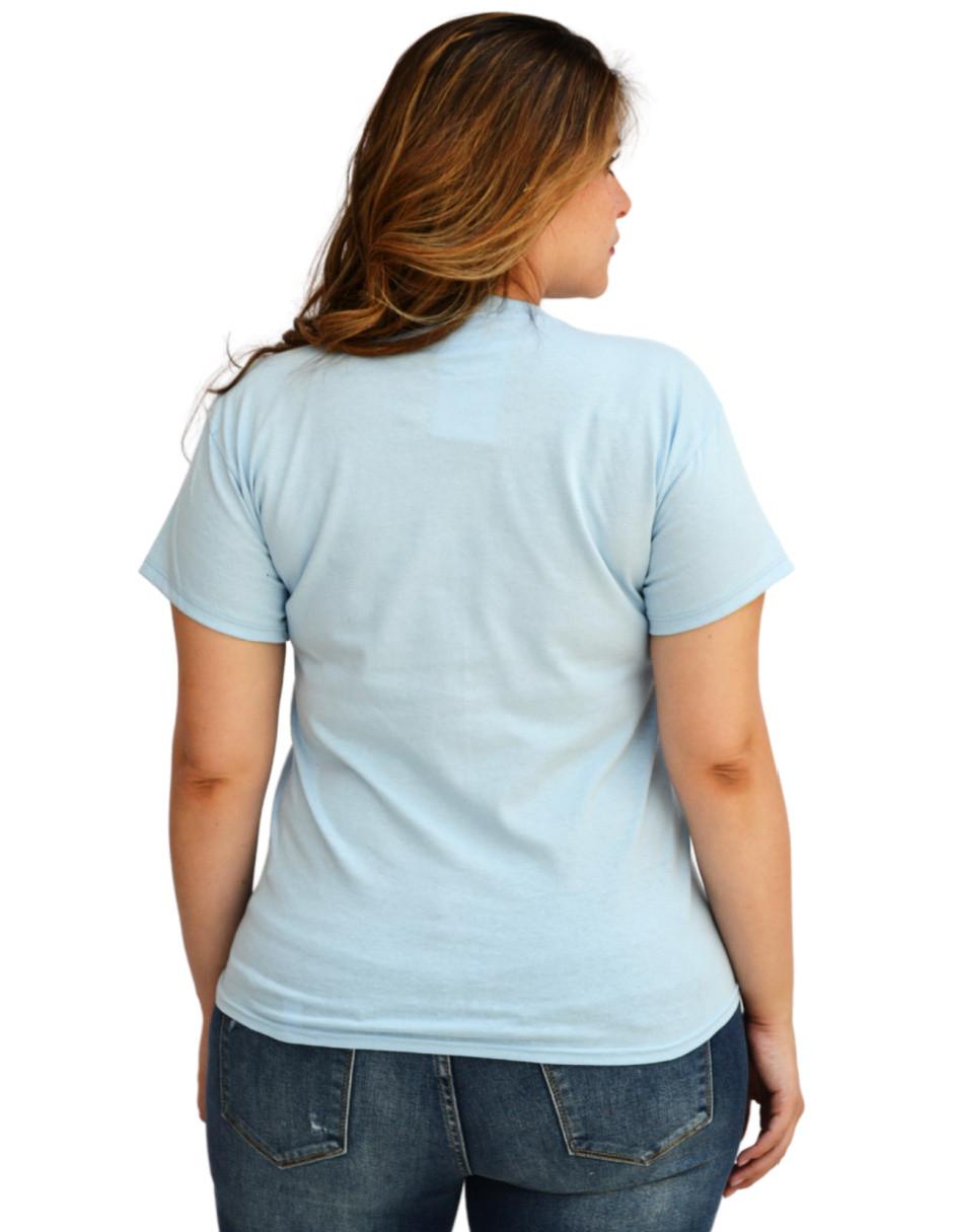 Playera manga corta cuello redondo mujer 2