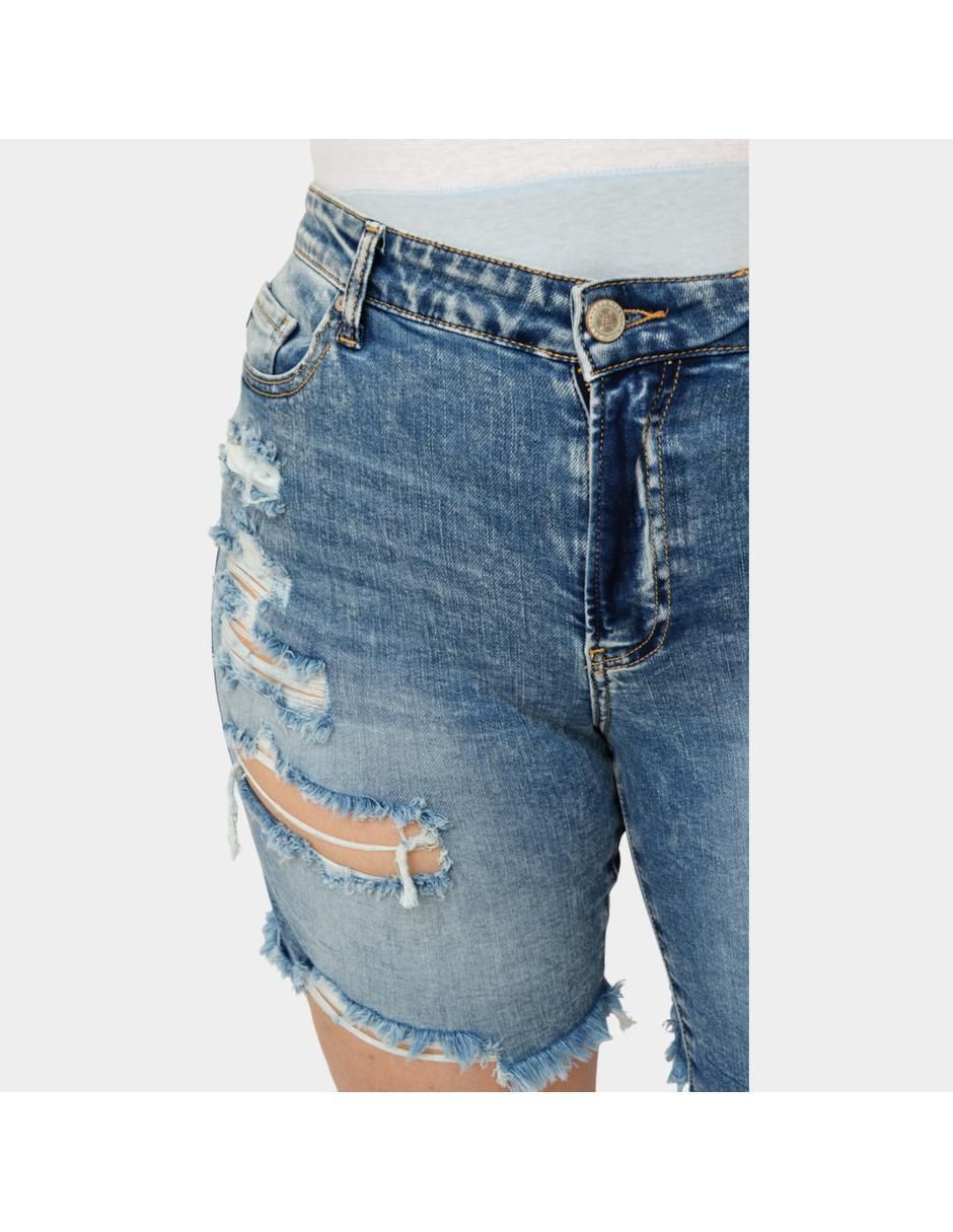 Bermuda de mezclilla para mujer 3