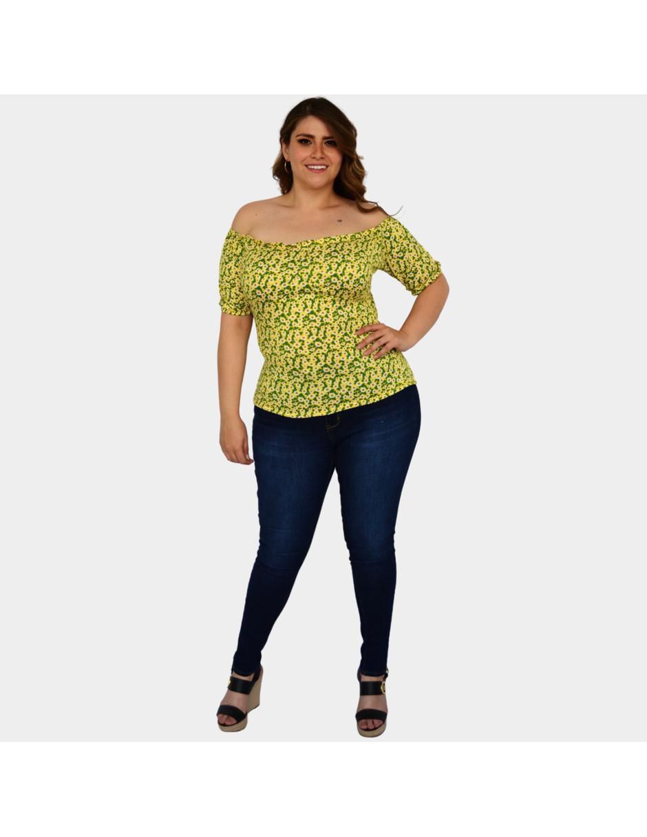 Blusa manga corta para mujer