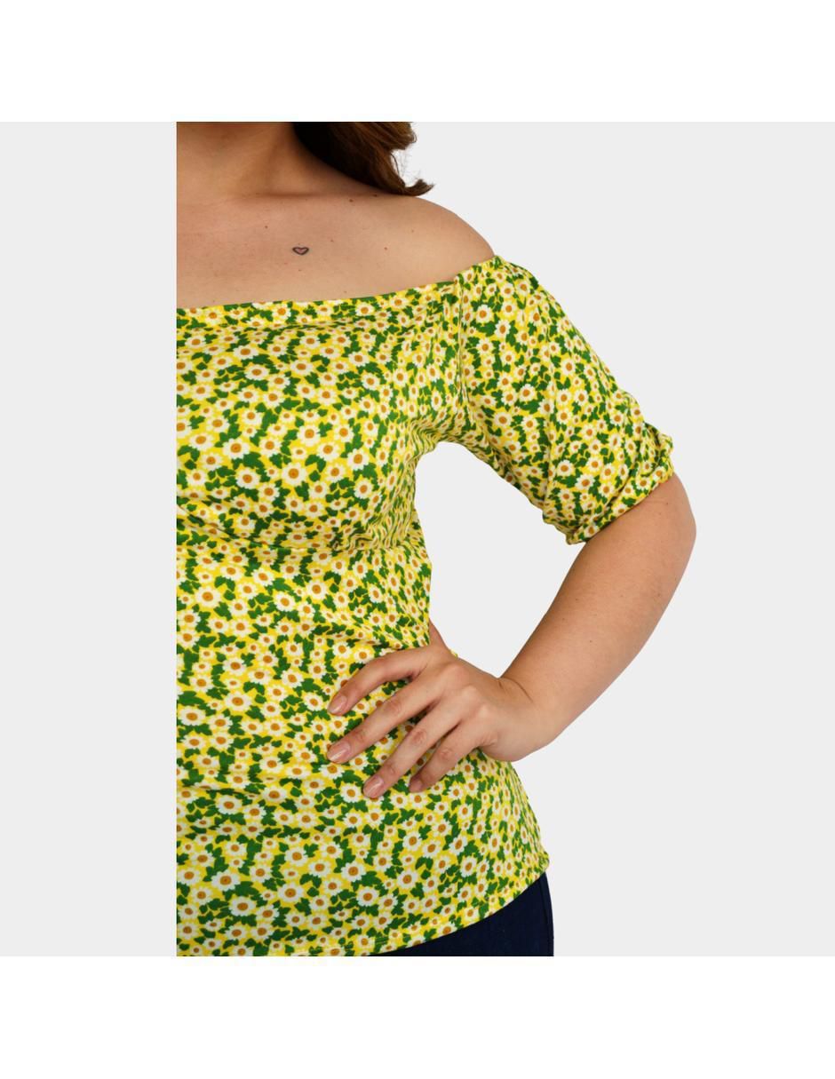 Blusa manga corta para mujer