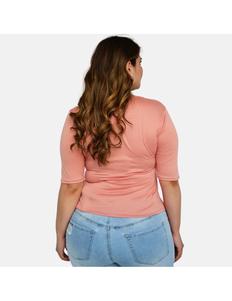 Blusa manga corta para mujer