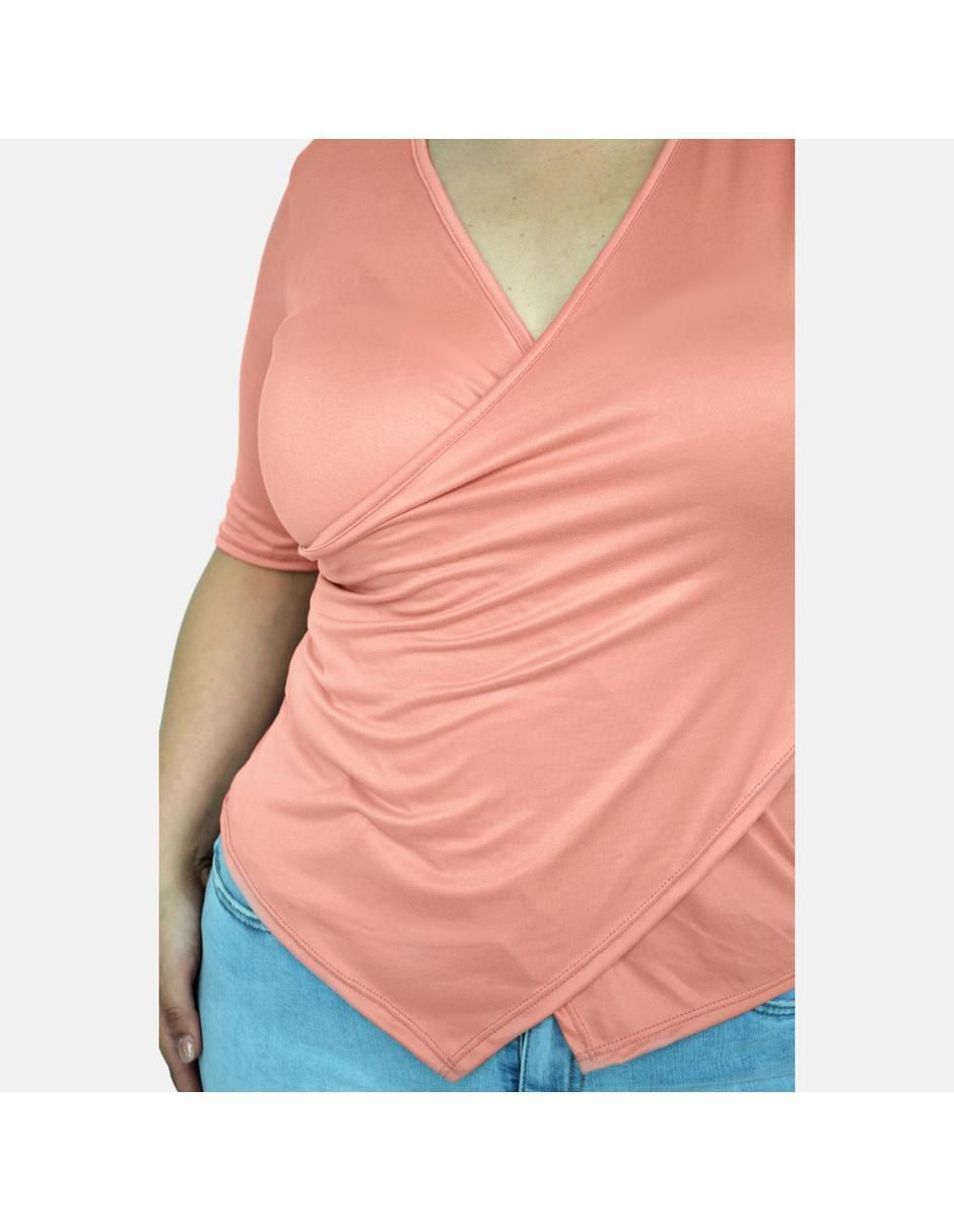 Blusa manga corta para mujer
