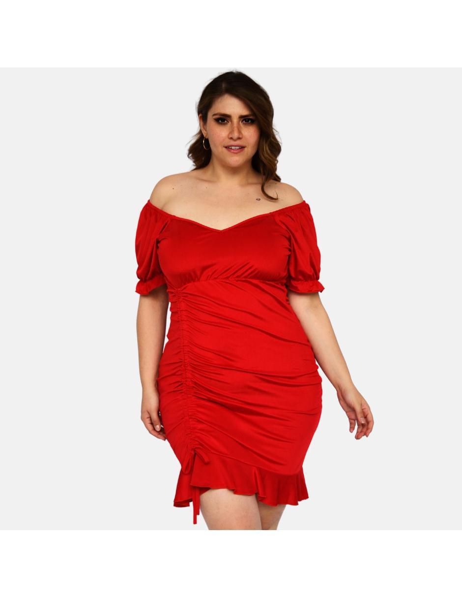 Vestido mini de fiesta escote Bardot Vestido mini de fiesta escote Bardot