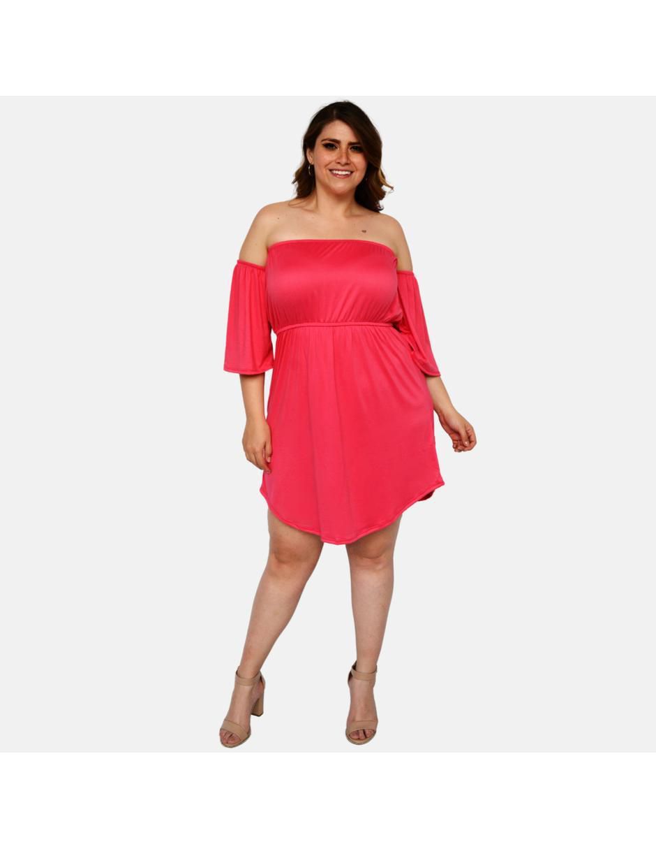 Vestido mini de fiesta escote Bardot 5