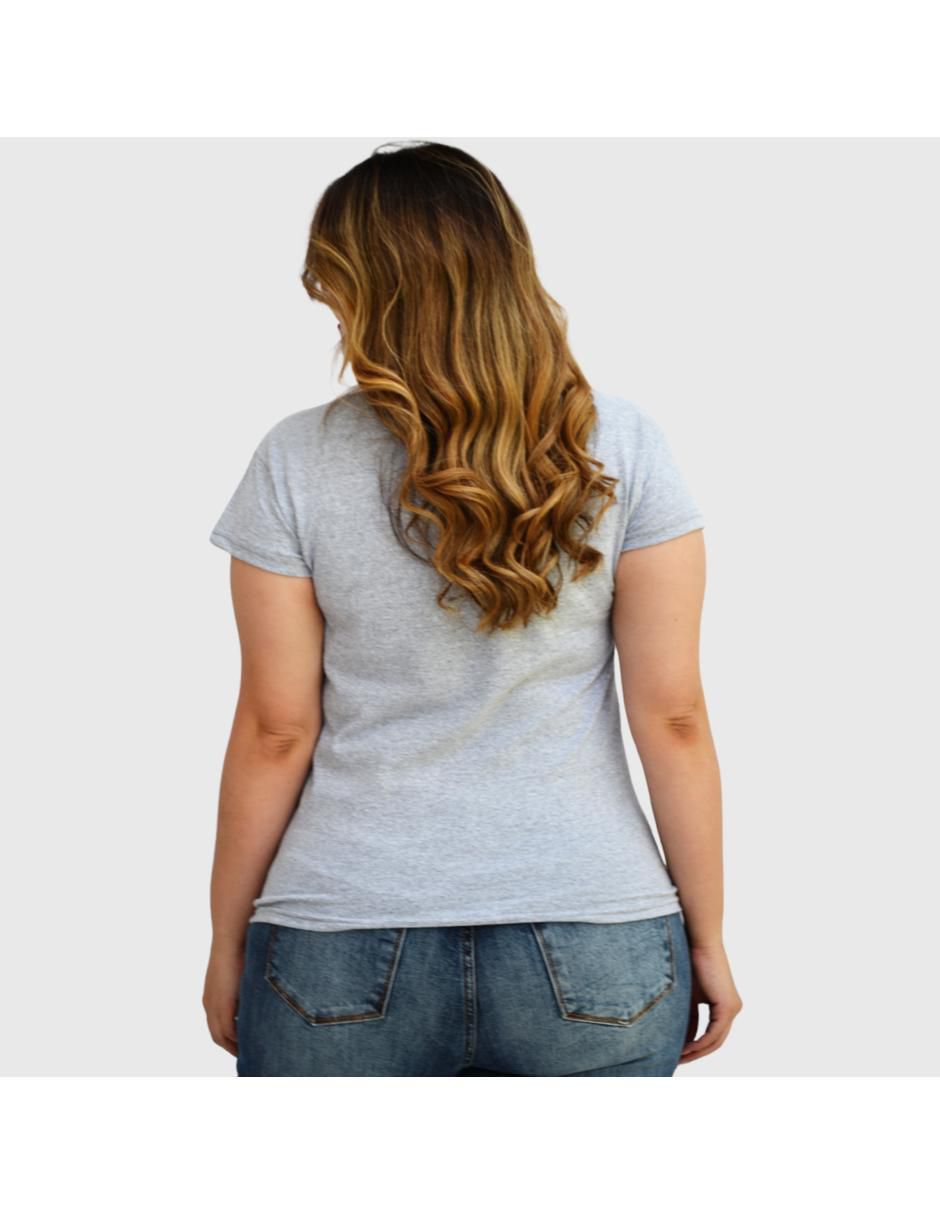 Playera manga corta cuello redondo mujer 3