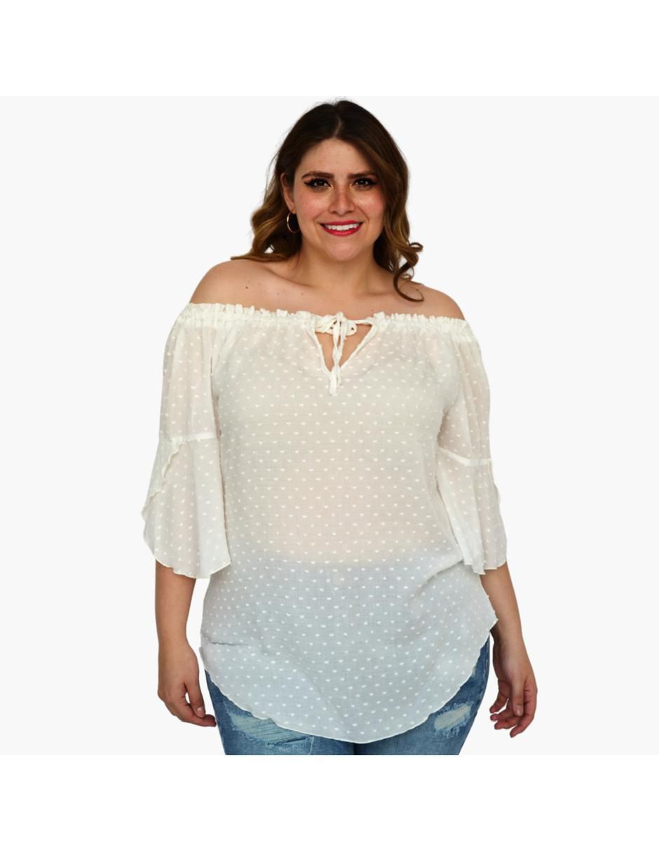Blusa manga 3/4 para mujer