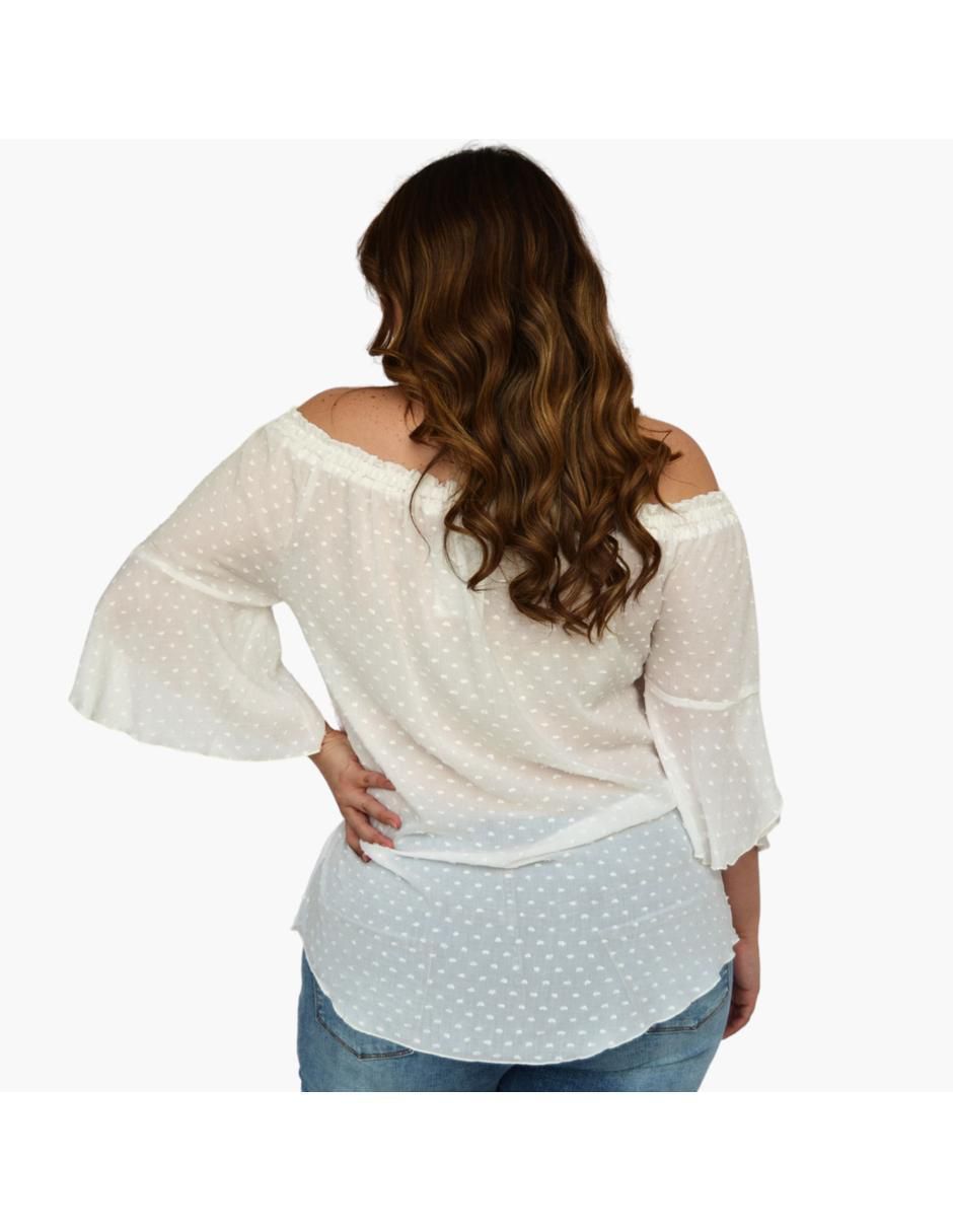Blusa manga 3/4 para mujer