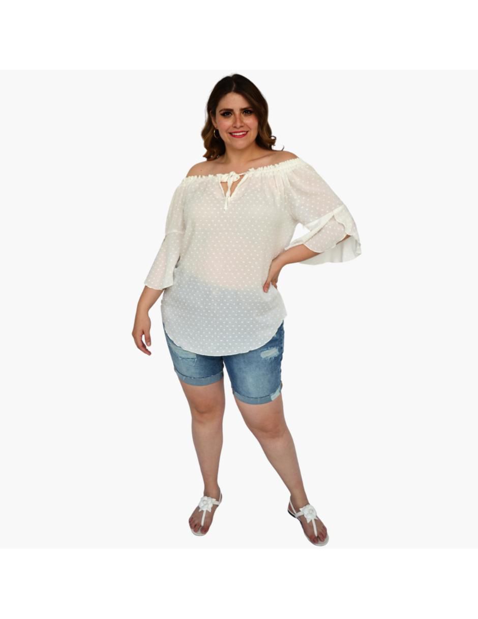 Blusa manga 3/4 para mujer 6