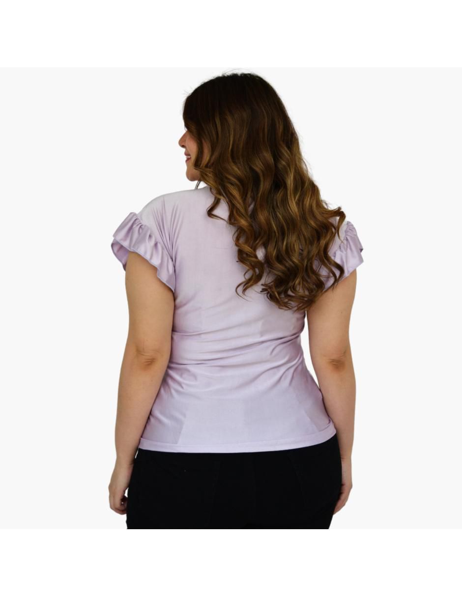 Blusa manga corta para mujer