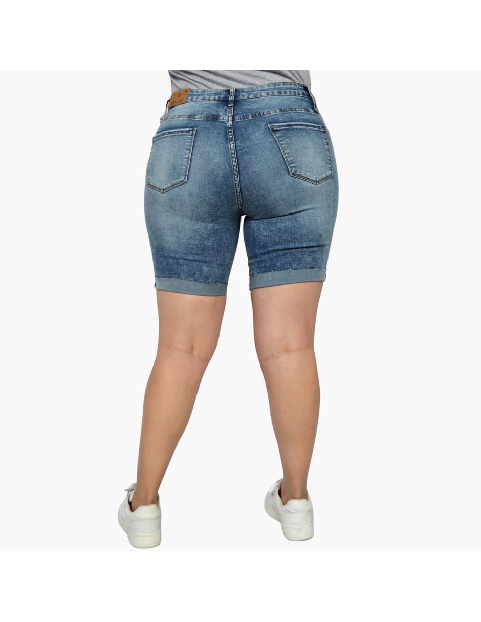 Bermuda de mezclilla para mujer 2