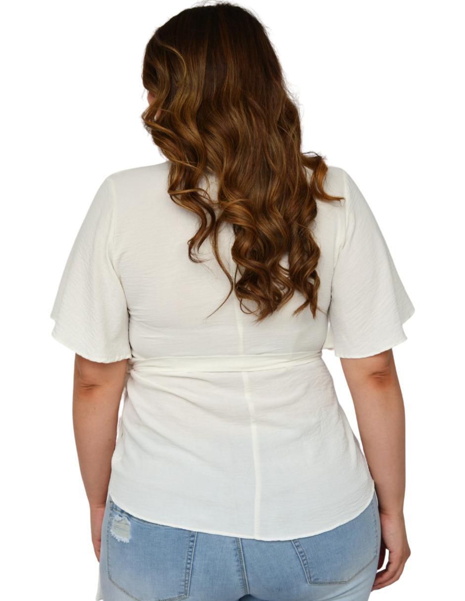 Blusa manga corta para mujer