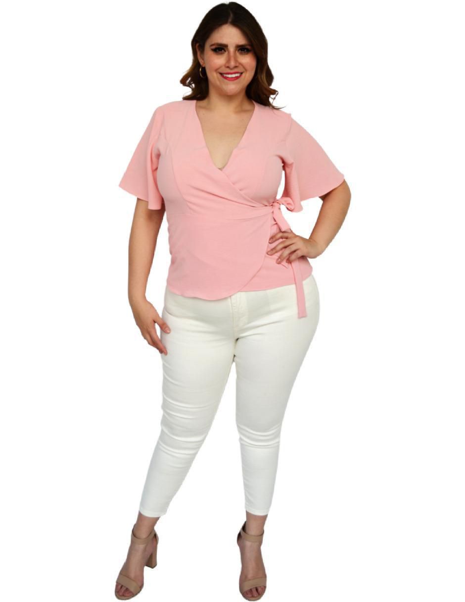 Blusa manga corta para mujer