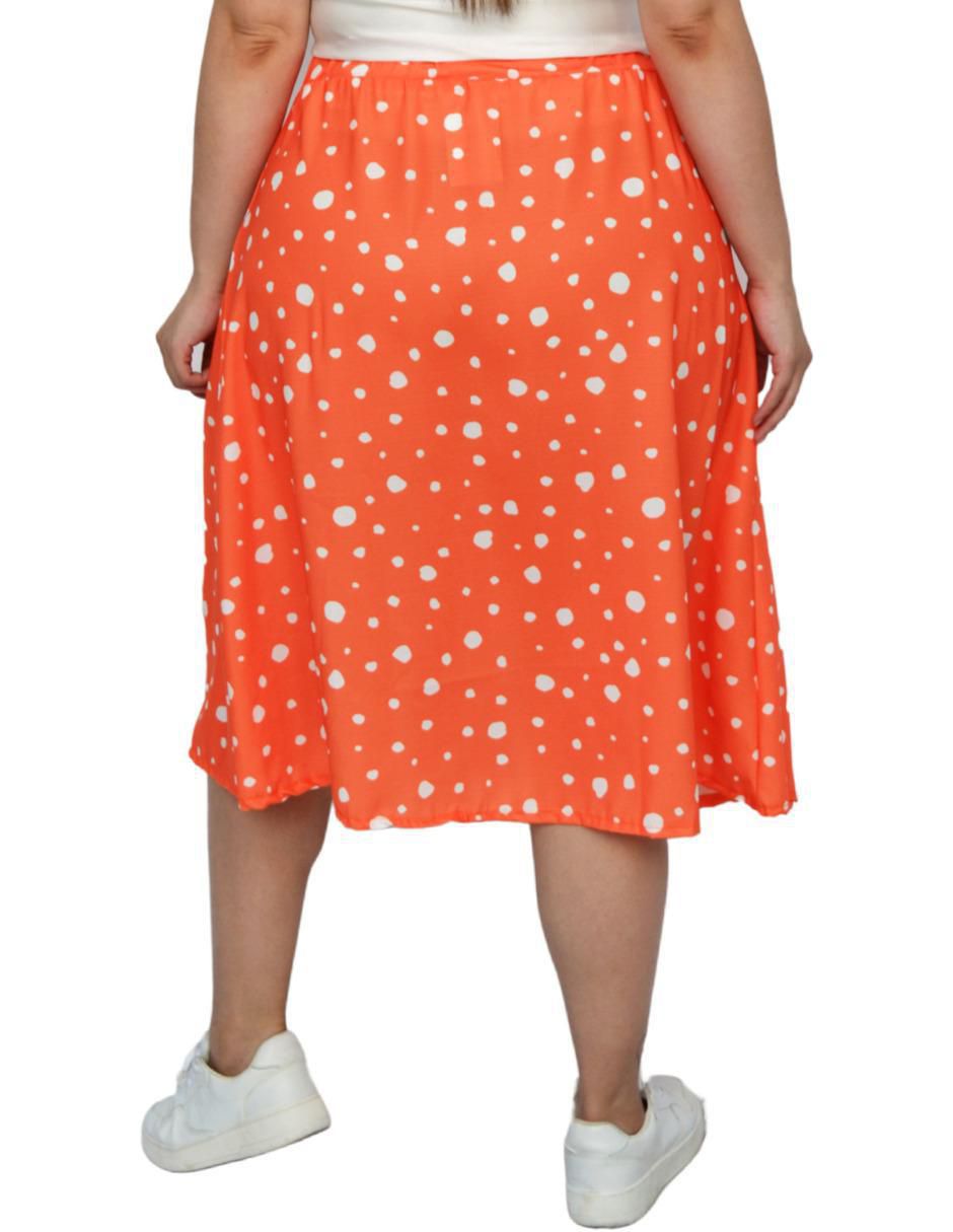 Falda midi cintura alta