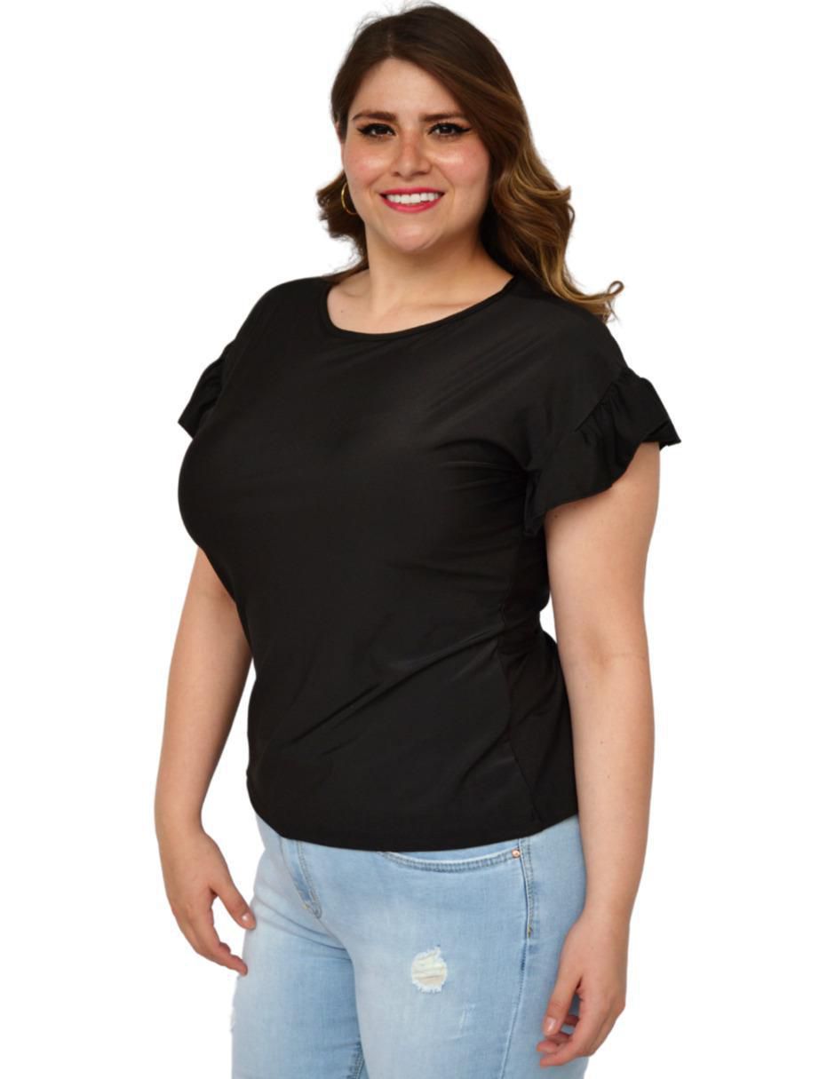 Blusa manga corta para mujer 4