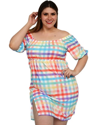 Vestido a la rodilla casual para mujer