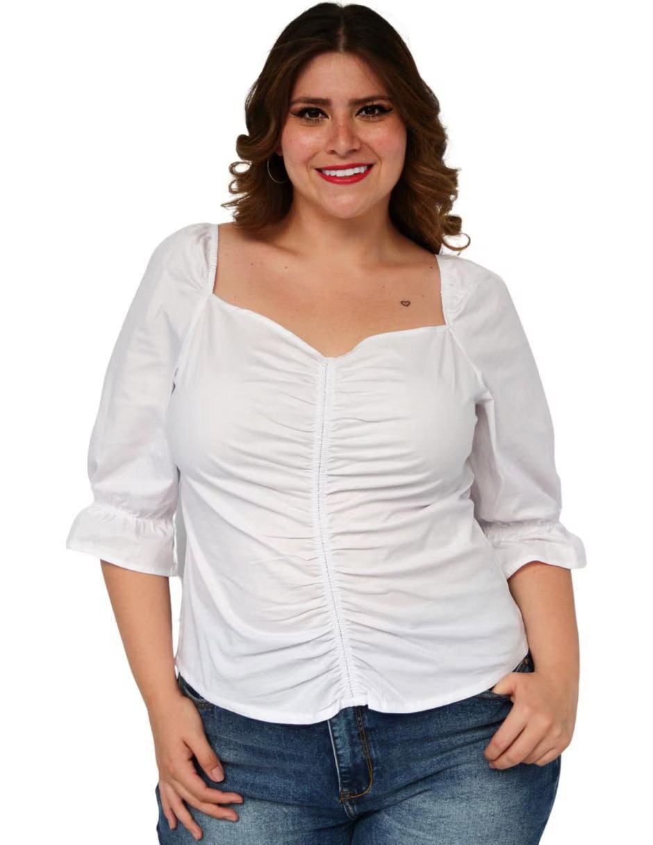 Blusa manga 3/4 para mujer Blusa manga 3/4 para mujer