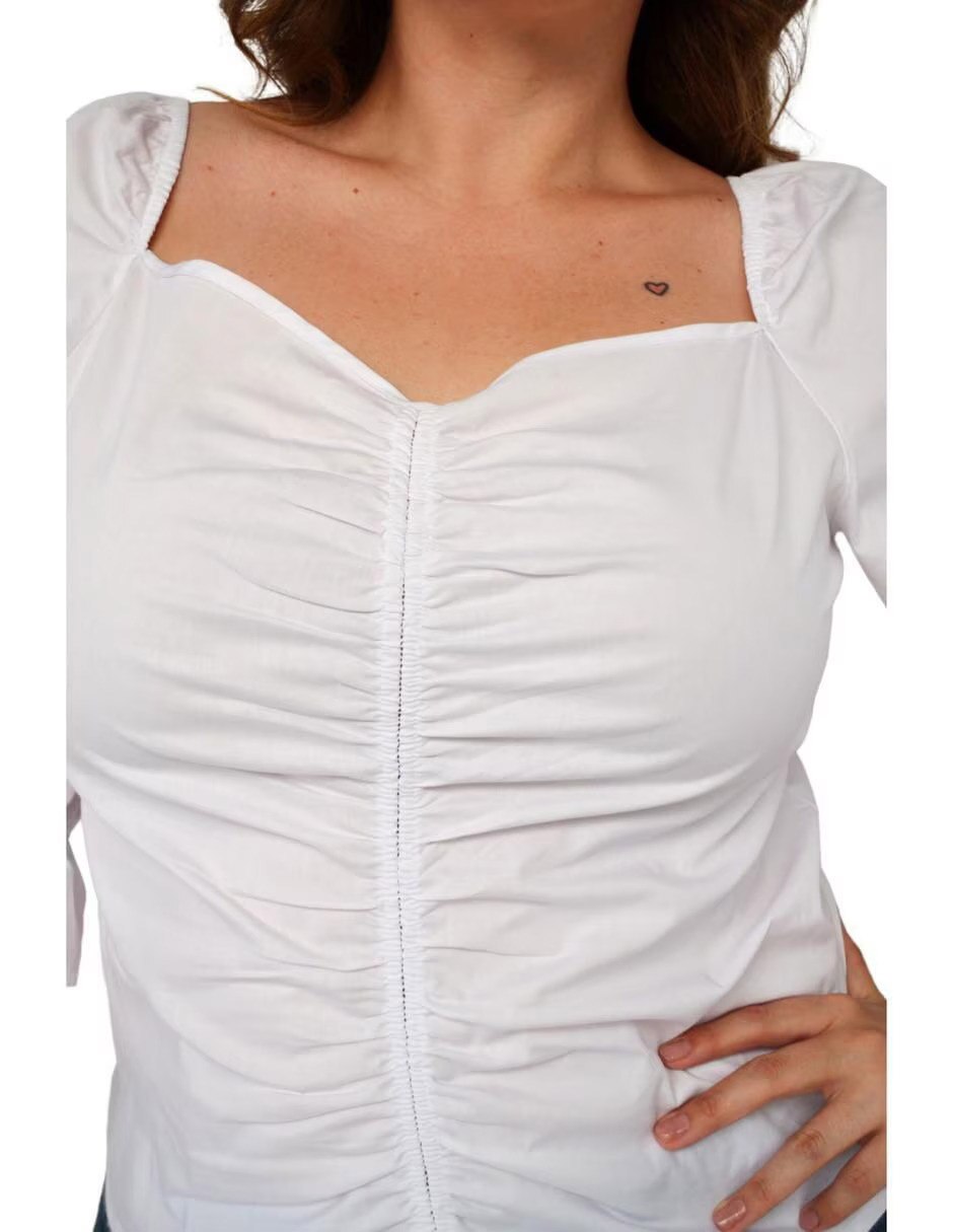 Blusa Roman Fashion manga 3/4 para mujer