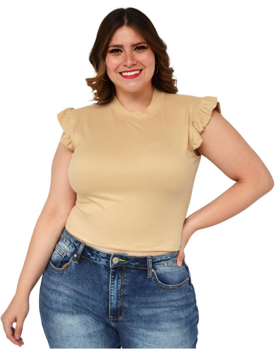 Blusa Roman Fashion manga corta para mujer
