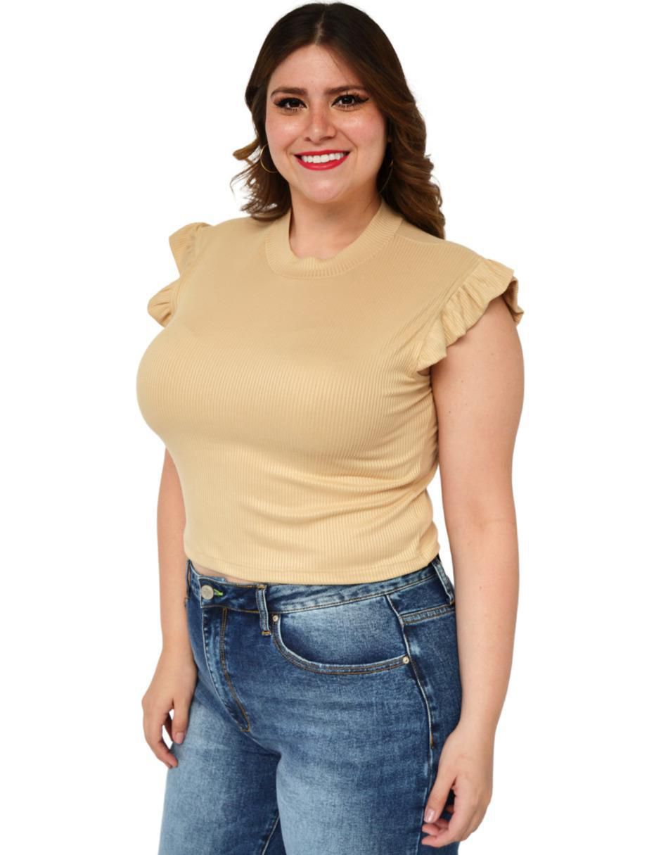 Blusa Roman Fashion manga corta para mujer