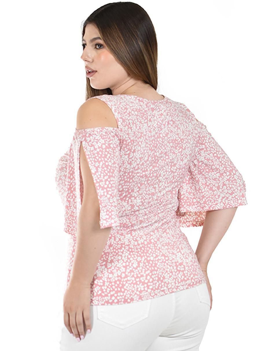 Blusa manga al codo para mujer