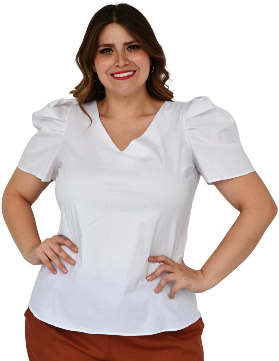 Blusa manga corta para mujer
