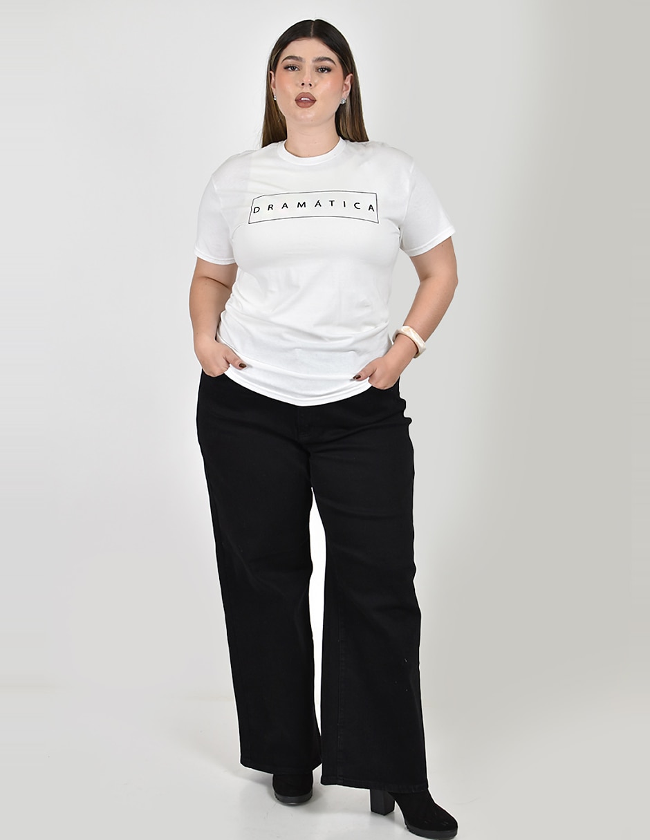 Playera manga corta cuello redondo mujer 4