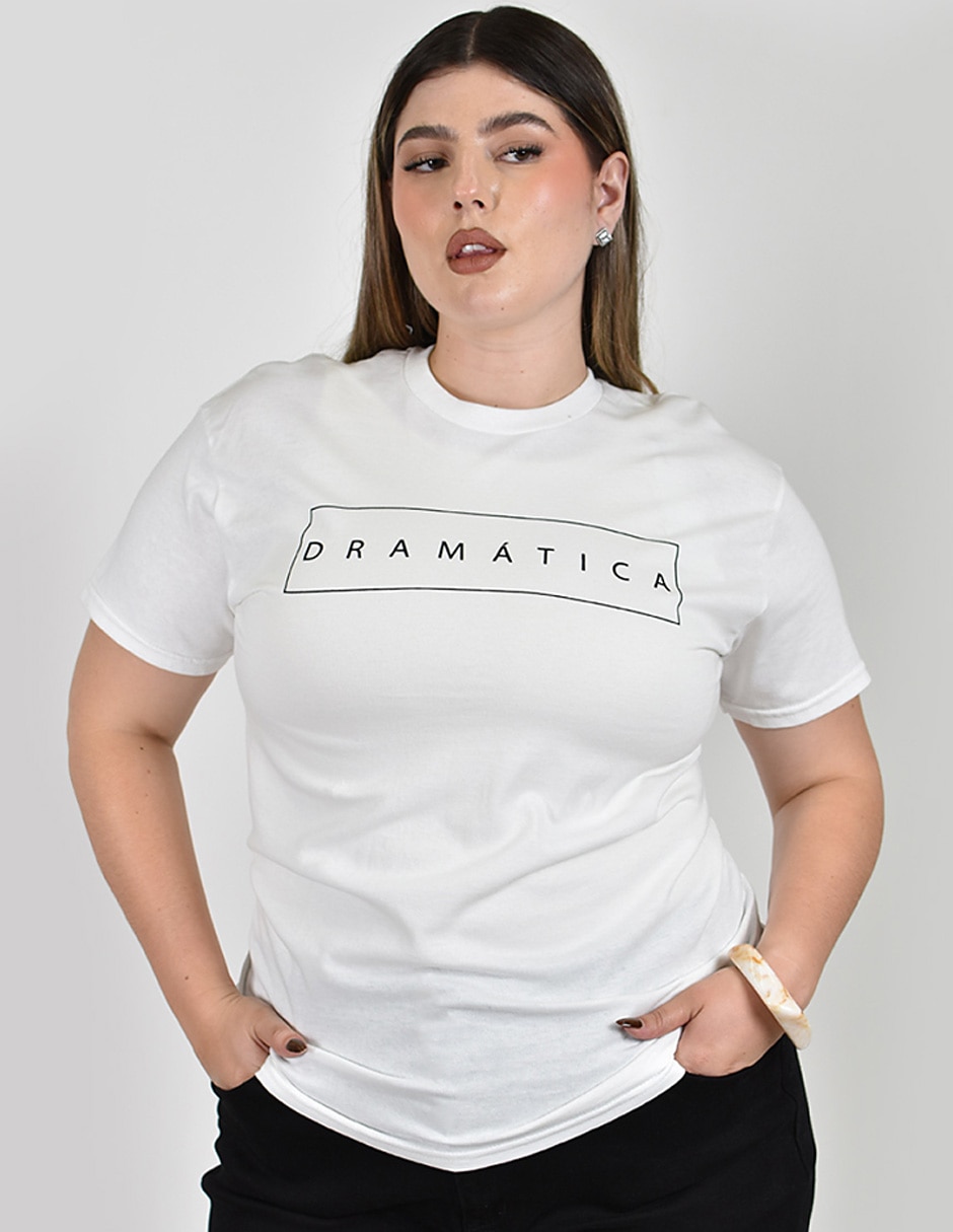 Playera manga corta cuello redondo mujer 5