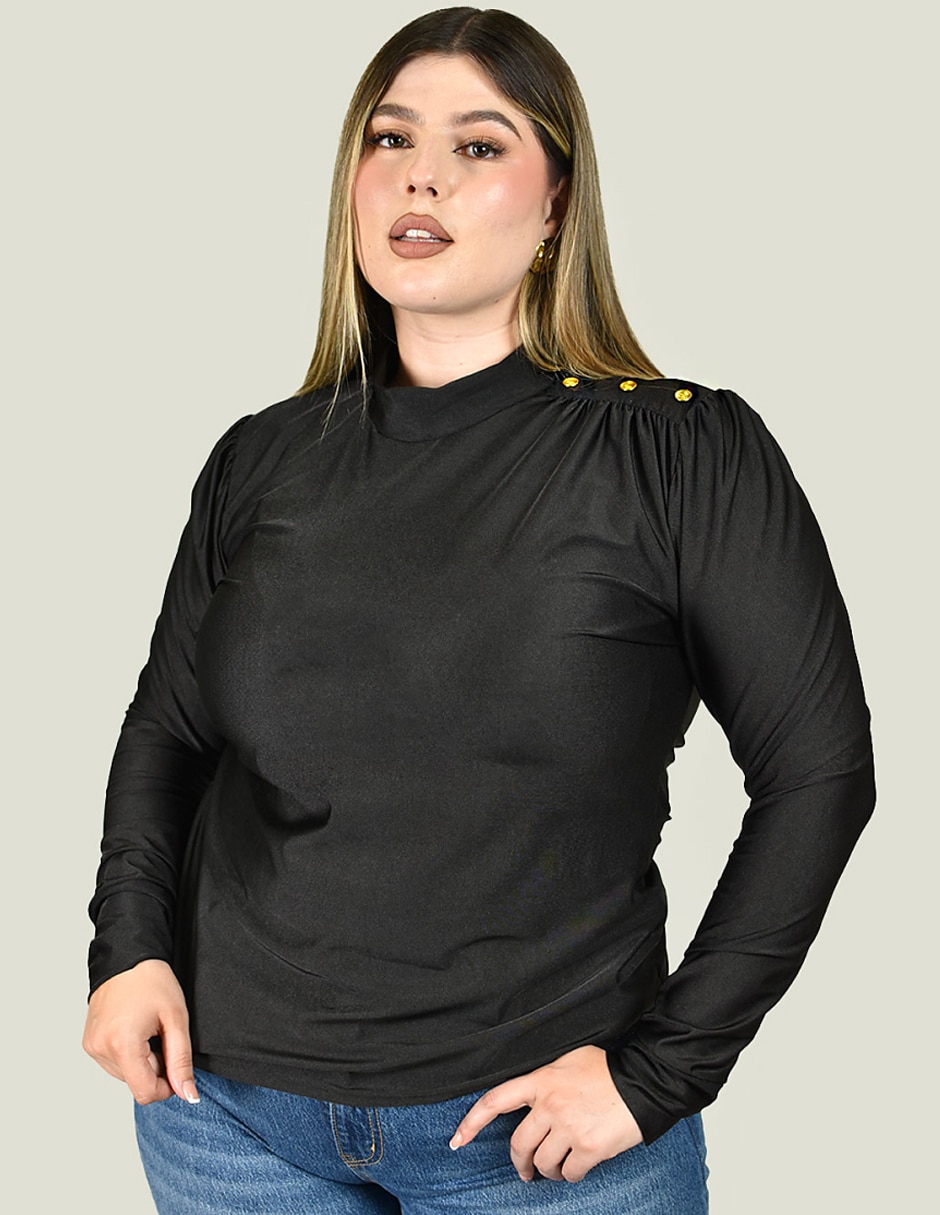 Blusa bgl petite manga corta para mujer