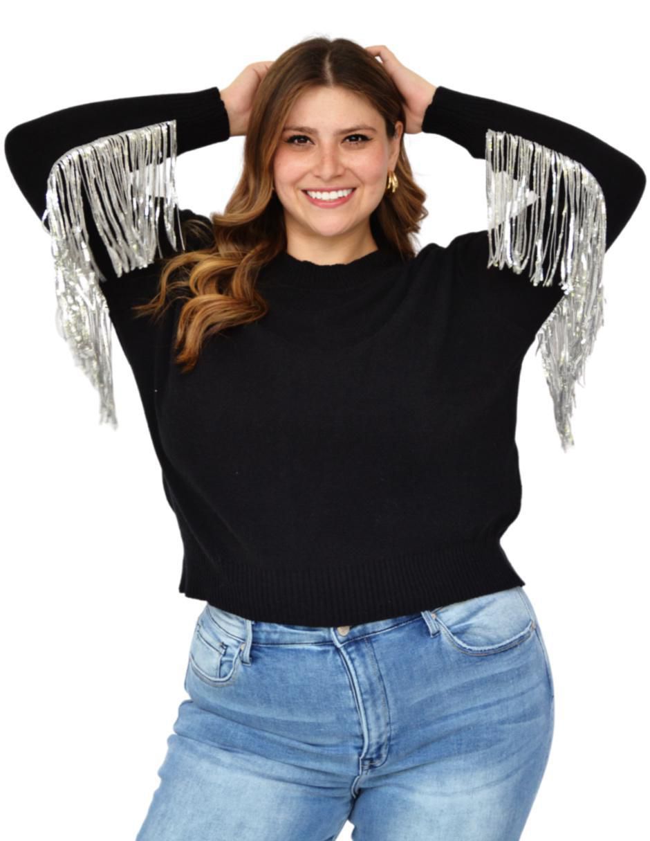 Suéter cuello redondo para mujer