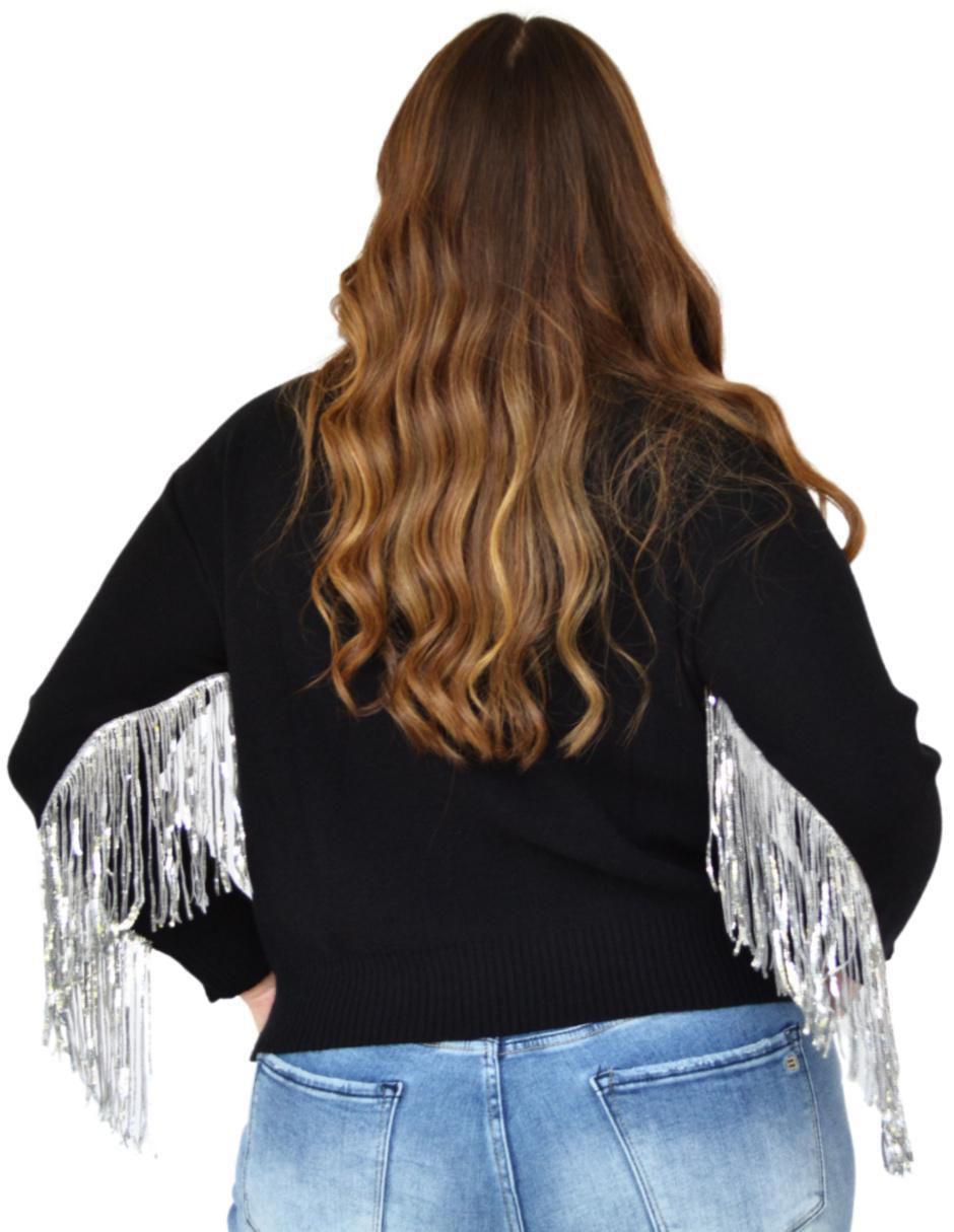 Suéter cuello redondo para mujer