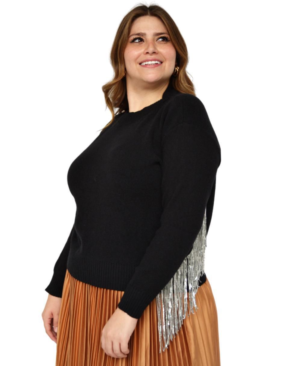 Suéter cuello redondo para mujer