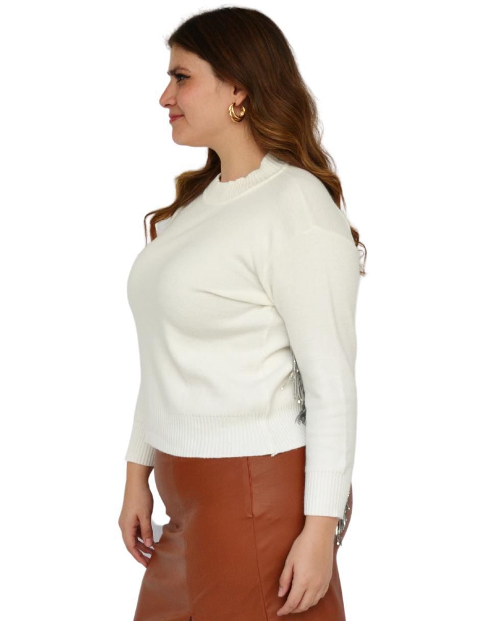 Suéter cuello redondo para mujer 5