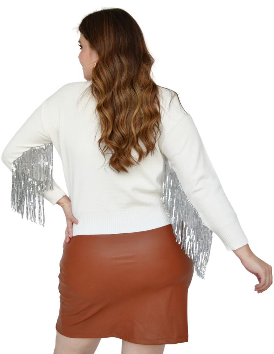 Suéter cuello redondo para mujer 3