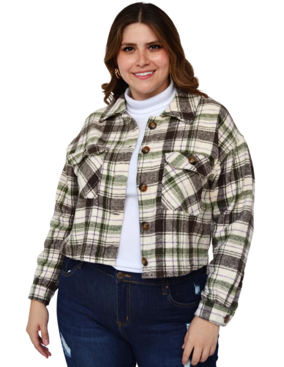Blusa camisera manga larga para mujer