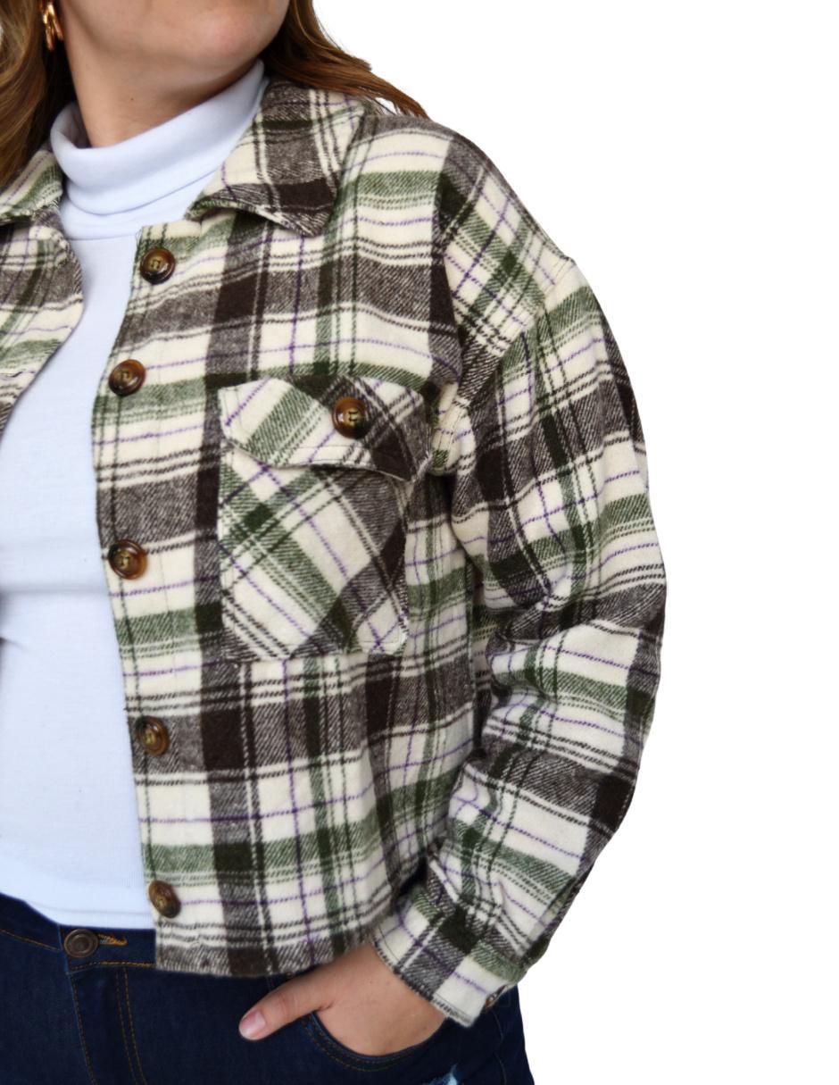 Blusa camisera manga larga para mujer