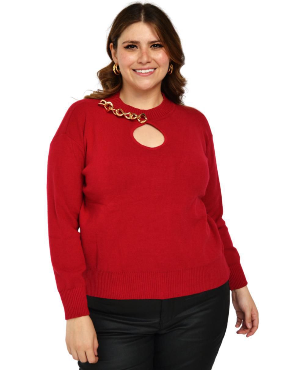 Suéter Roman Fashion cuello redondo para mujer