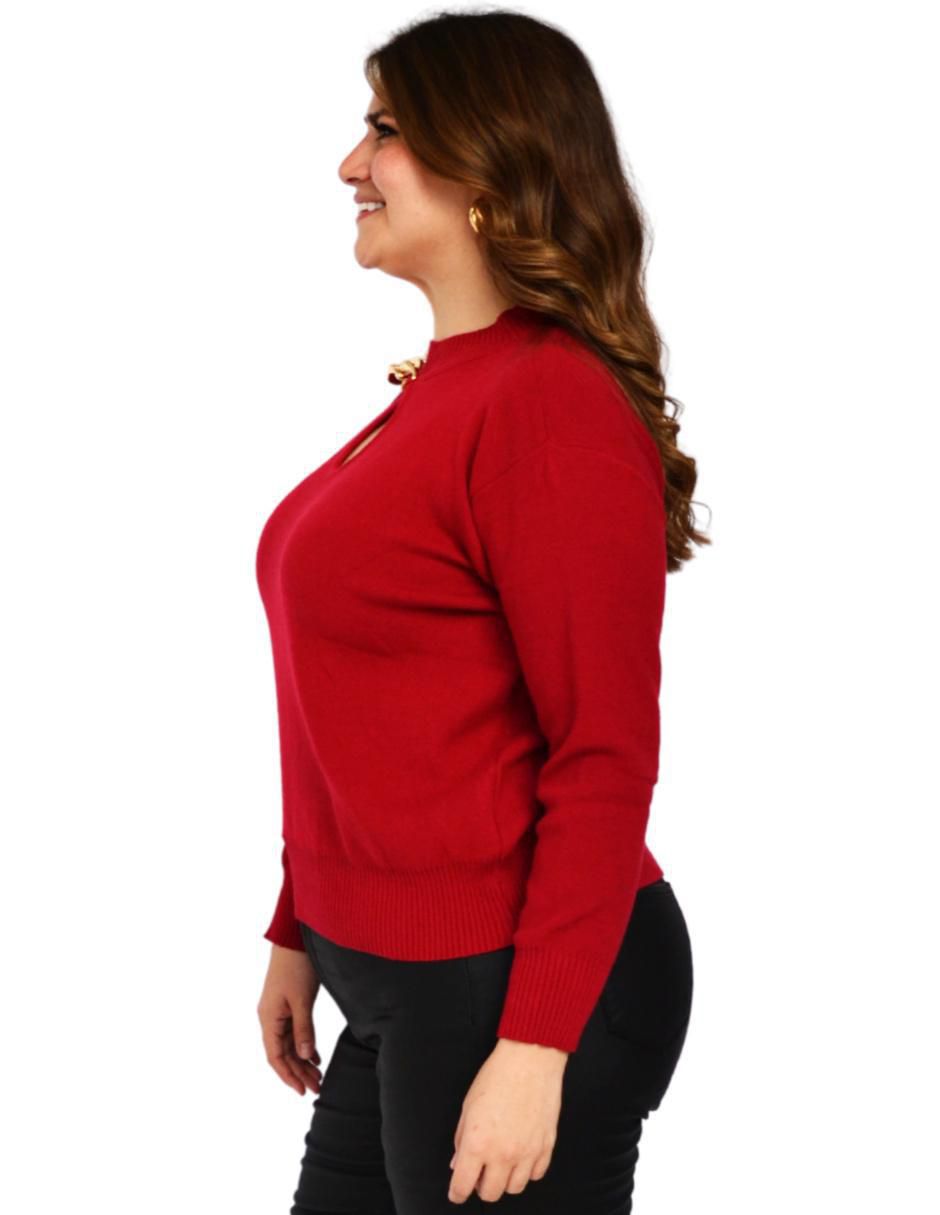Suéter Roman Fashion cuello redondo para mujer