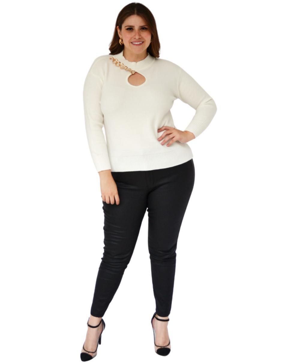 Suéter Roman Fashion cuello redondo para mujer