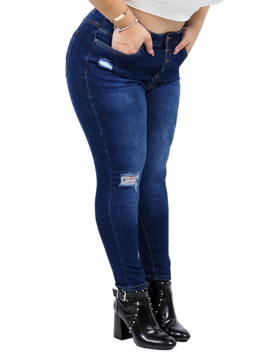 Jeans skinny j-dw-568-dark para mujer