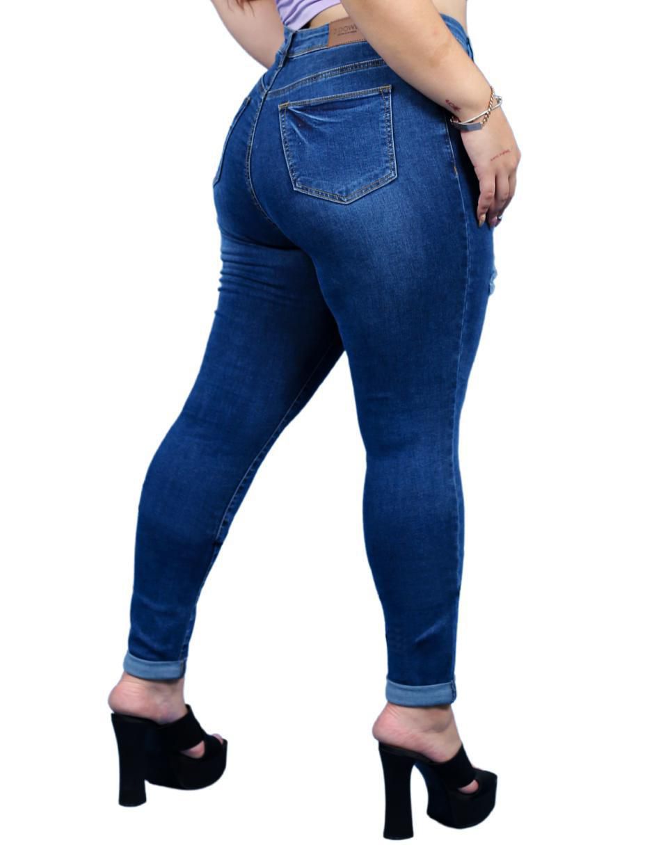 Jeans skinny j-dw-574-azul para mujer