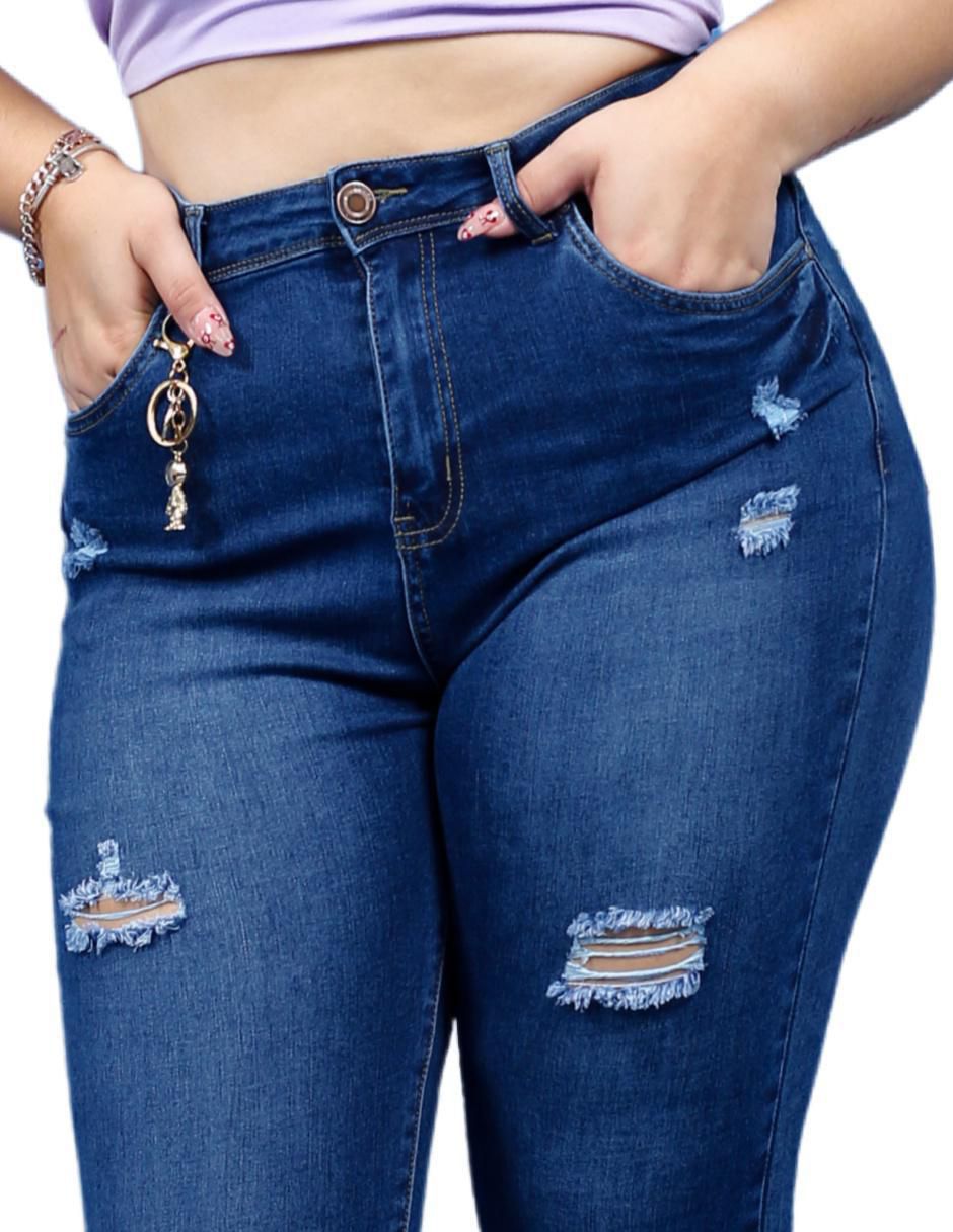 Jeans skinny j-dw-574-azul para mujer