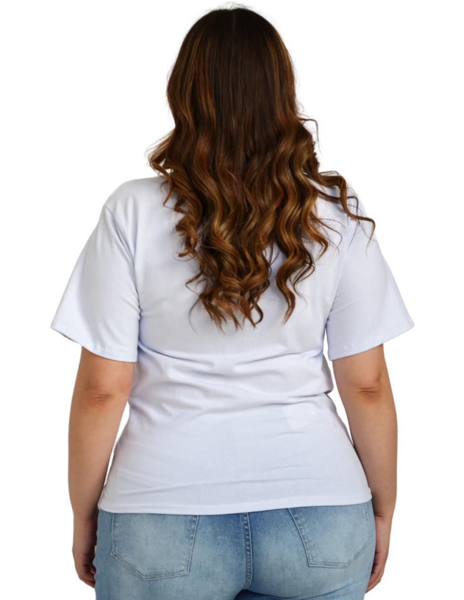 Playera manga corta cuello v mujer 4