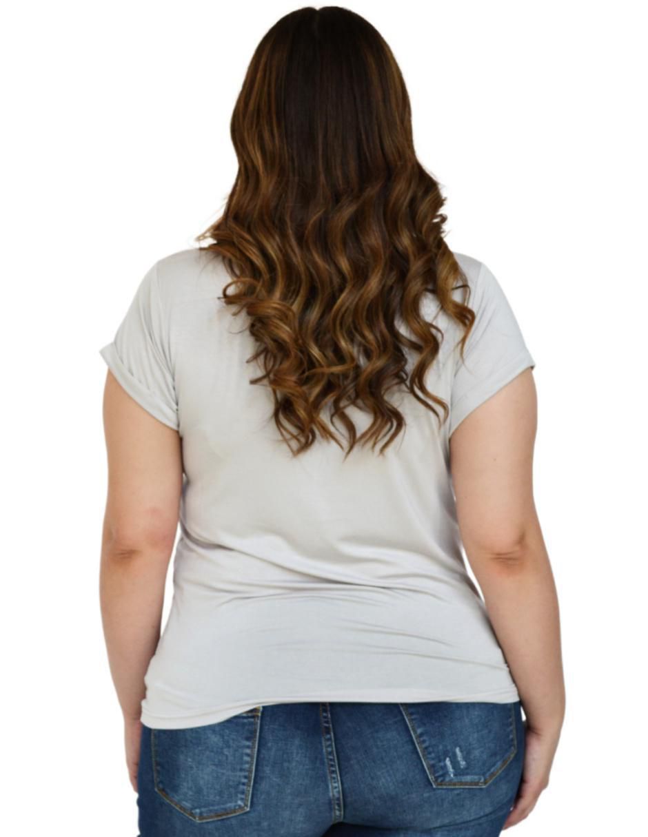Playera manga corta cuello v mujer 3