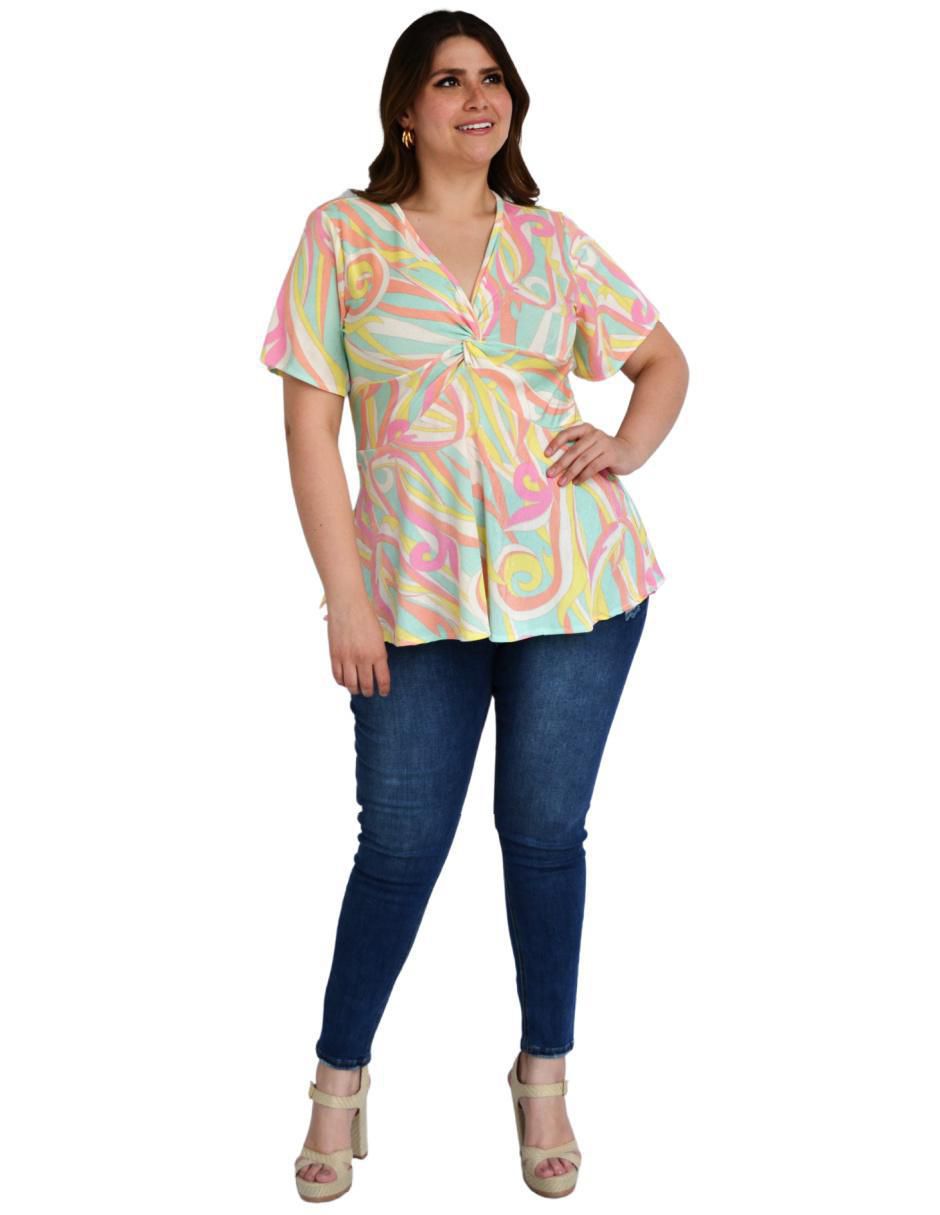 Blusa manga corta para mujer 5