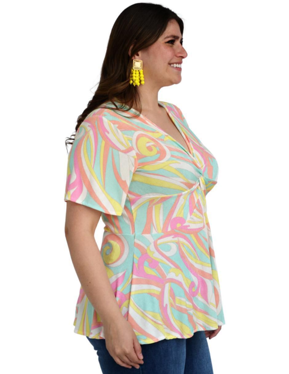 Blusa manga corta para mujer 7