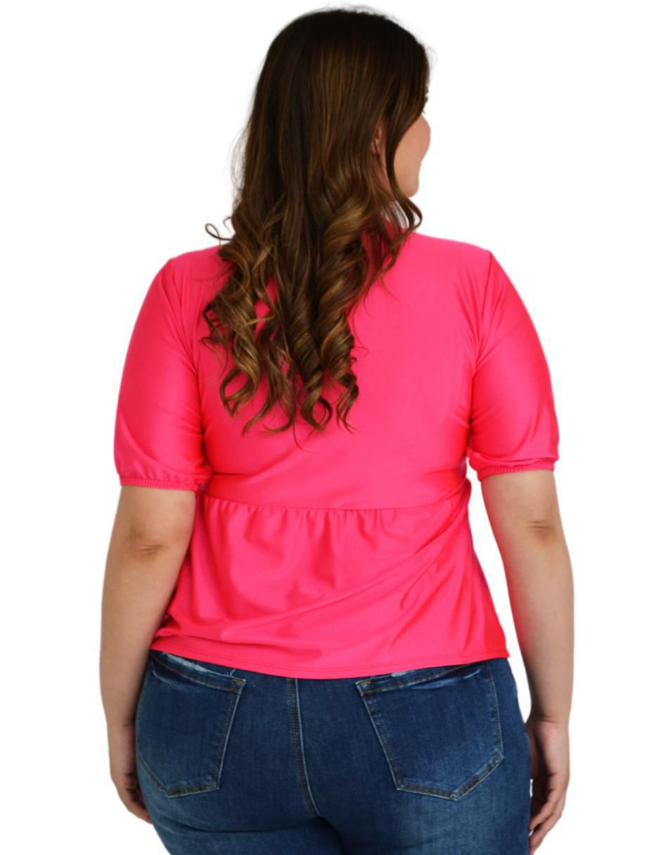 Blusa manga corta para mujer
