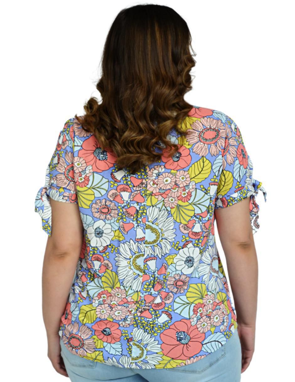 Blusa manga corta para mujer